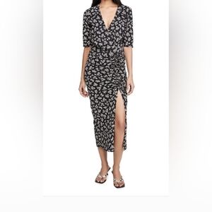 Veronica Beard Black and White Floral Maxi Dress